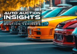 Banner titled "Auto Auction Insights" with the text "Discover the diverse sources of auction vehicles."