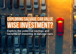 Banner highlighting the benefits and potential of investing in salvage cars