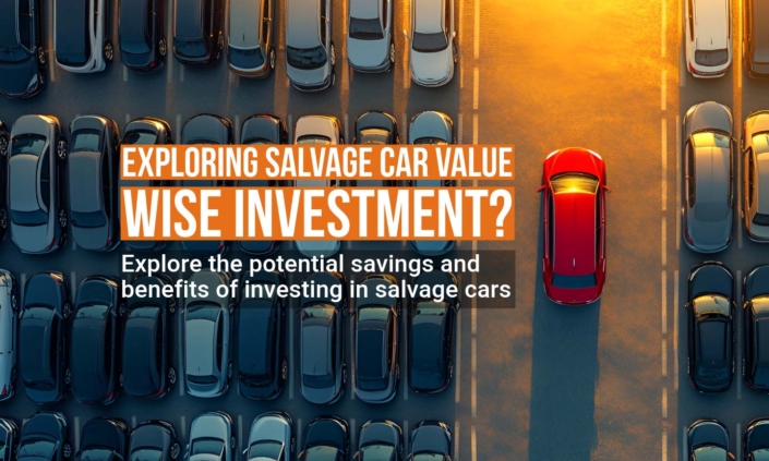 Banner highlighting the benefits and potential of investing in salvage cars