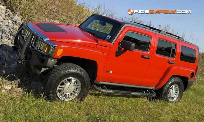 Hummer, Red, Truck, 4X4, Off-road, Vehicle, Car