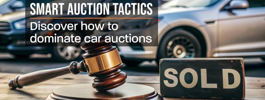 Web banner showcasing strategies for online car auction success