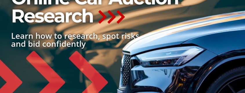 Online Car Auction Research – Learn how to research, spot risks, and bid confidently