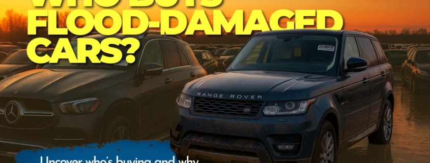Banner reading "Who Buys Flood-Damaged Cars? Uncover who's buying and why these vehicles are in demand."