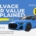Website banner reading "Salvage Car Value Explained – Learn how to price a salvage title car accurately" with a background showing cars at an auction lot.