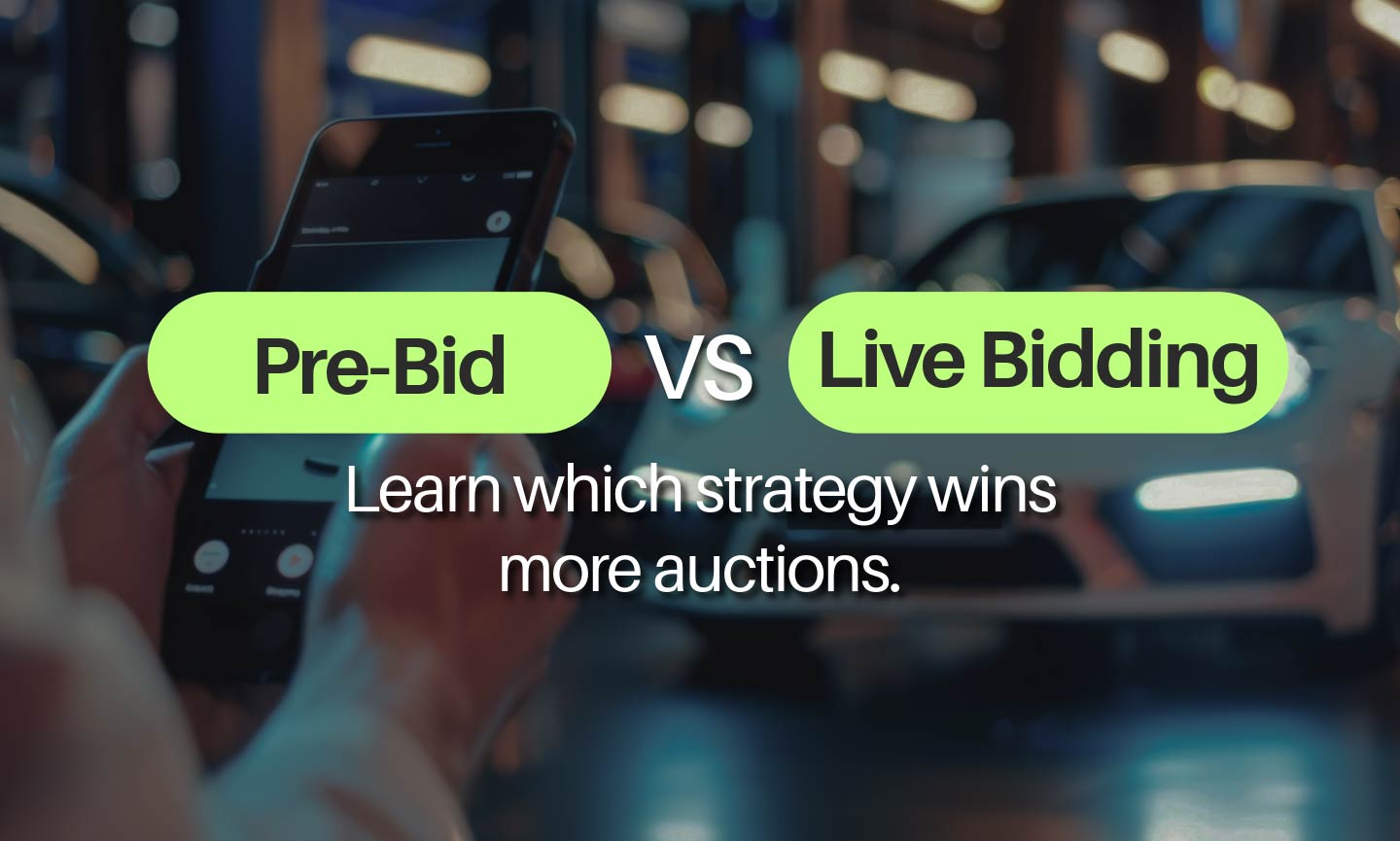 Pre-Bid vs Live Bidding Auction Strategy Guide | RideSafely Pre-Bid vs Live Bidding banner: Learn which strategy wins more auctions.