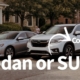 Sedan or SUV? Find Your Perfect Match for Comfort, Space, and Performance | RideSafely Website banner with the headline “Sedan or SUV?” and the tagline “Find your perfect match for comfort, space, and performance.”