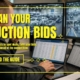 Plan Your Auction Bids banner showing how to use run lists to spot deals, time bids, and stay ahead of competition