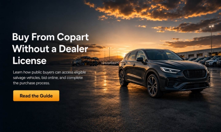 Buy From Copart Without a Dealer License. Learn how public buyers can access eligible salvage vehicles, bid online, and complete the purchase process.
