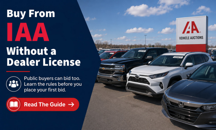 Buy From IAA Without a Dealer License. Public buyers can bid too. Learn the rules before you place your first bid.