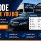 Decode Before You Bid website banner with the message Verify vehicle details and bid with greater confidence for smarter auction car buying using VIN decoding
