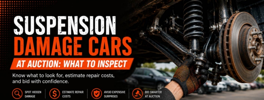Suspension Damage Cars at Auction – Learn how to spot costly suspension issues before placing your next bid.