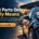 Damaged auction vehicle marked Parts Only with a guide to rebuilding, registration, and bidding