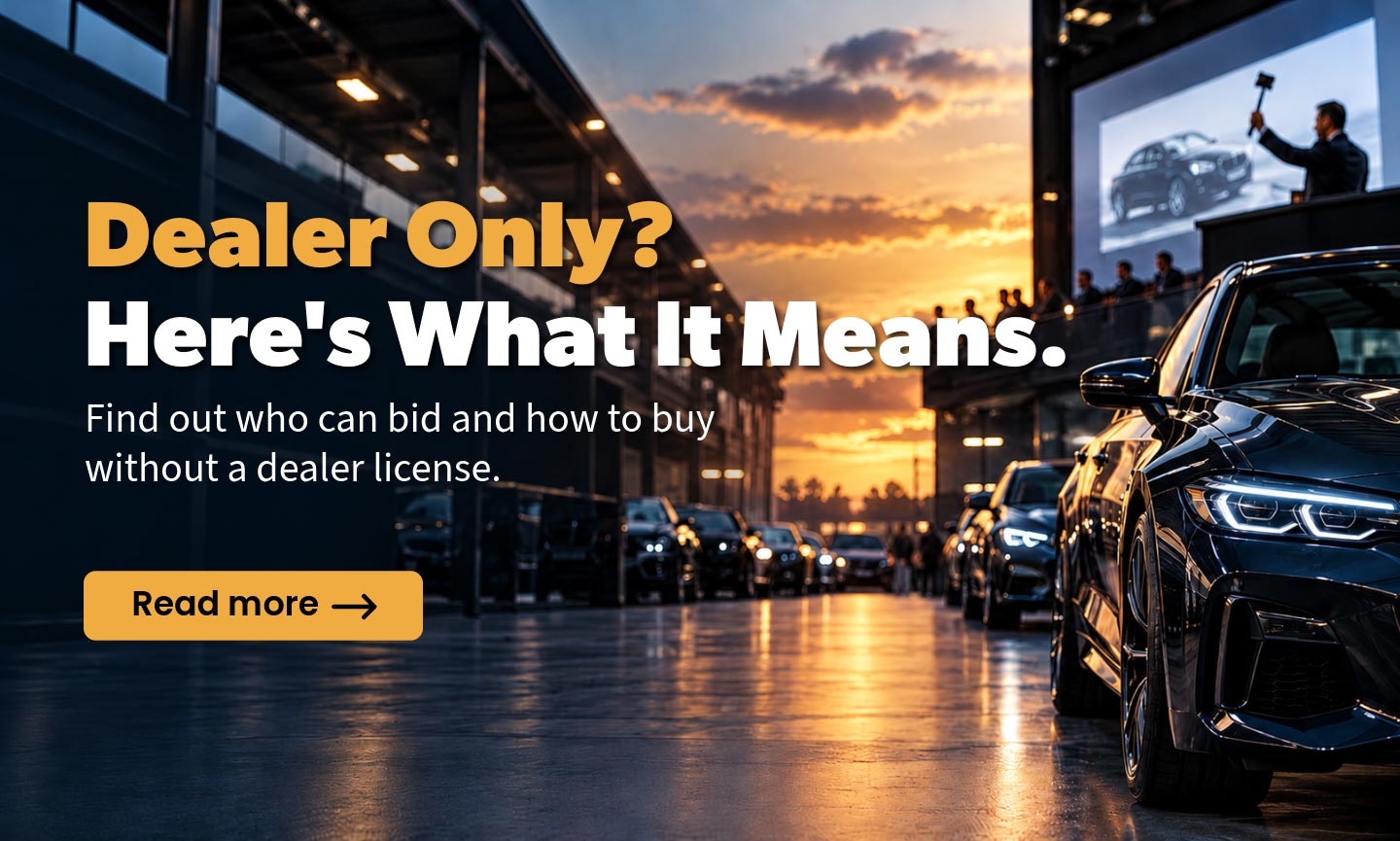 Dealer Only car auctions explained, including who can bid and how to buy vehicles without a dealer license.